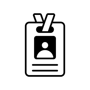 Employee, Card, Id, Identification, Business icon