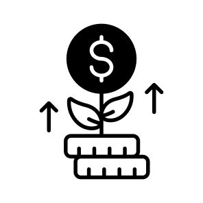 Financial, Growth, Money, Finance, Profit icon