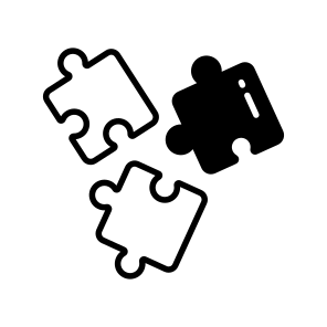 Puzzle, Solution, Teamwork, Business, Management icon