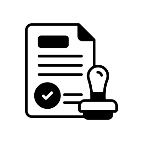 Regulatory, Legal, Document, Page, Stamp icon