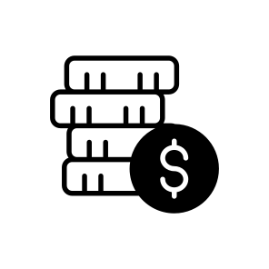 Revenue, Wealth, Coins, Assets, Profit icon