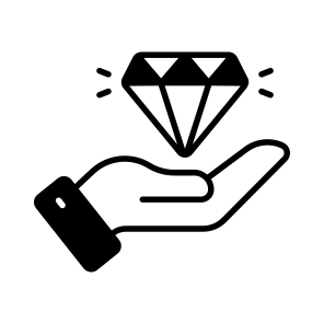 Value, Investment, Diamond, Finance, Premium icon