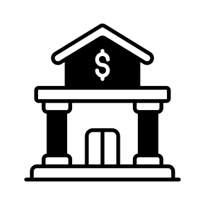 Bank, Building, Property, Institute, Real Estate icon