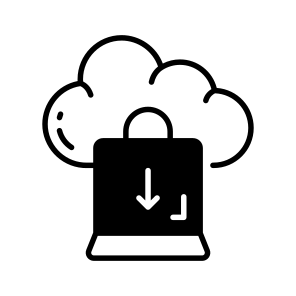 Cloud, Shopping, Online, Digital, Virtual icon