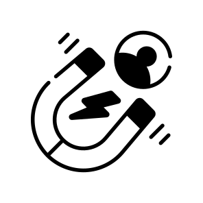 Customer, Attraction, Client, Magnet, Sales, icon
