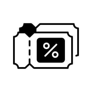 Discount, Coupon, Offer, Voucher, Deals icon