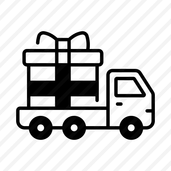Gift, Delivery, Truck, Van, Shipping, Logistics preview