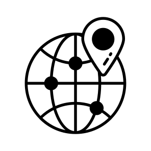 Global, Location, Worldwide, International, Navigation icon