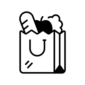Grocery, Shopping, Bag, Carryall, Tote, icon