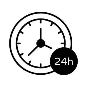 , Hours, Service, Customer, Assistance icon