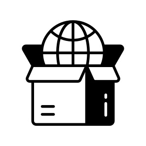 International, Worldwide, Delivery, Shipping, Parcel icon