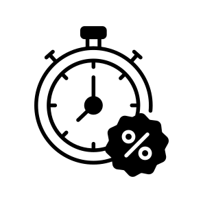 Limited, Time, Offer, Stopwatch, Discount icon