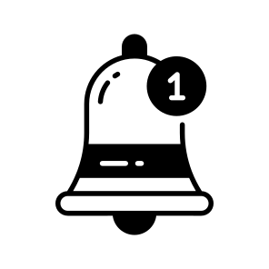 Notification, Bell, Alert, Order, Reminder icon