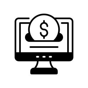 Online, Payment, Money, Earnings, Profit icon
