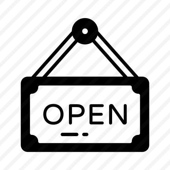Open, Board, Shop, Store, Announcement preview