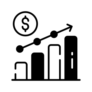Profit, Chart, Earnings, Business, Growth icon