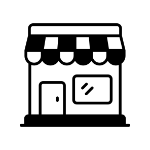 Shop, Store, Marketplace, Awning, Business icon