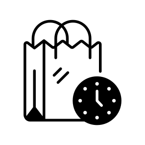 Shopping, Time, Management, Purchase, Ecommerce icon