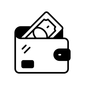 Wallet, Billfold, Purse, Notecase, Cardholder icon