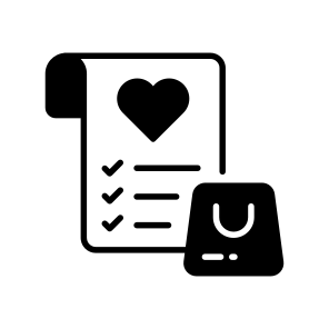 Wishlist, Checklist, Save, Favorite, Online icon