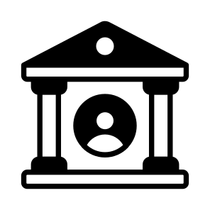 Banking, Deposit, Building, Service, User icon