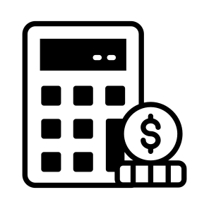 Calculation, Estimation, Budget, Totalizer, Money icon