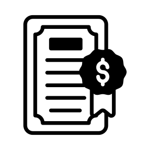 Certificate, Credential, Diploma, License, Certification icon