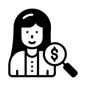 Find, Seeking, Search, Investor, Financier icon