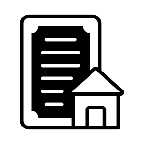 Home, Document, Property, House, Paperwork icon