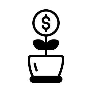 Investment, Profit, Revenue, Money, Growth icon