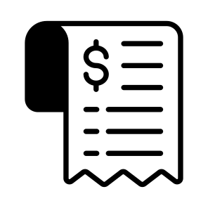 Invoice, Bill, Statement, Receipt, Paper icon