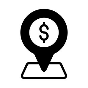 Location, Navigation, Gps, Tracking, Bank icon