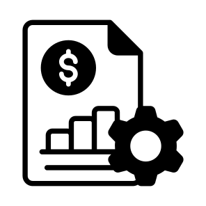 Money, Budget, Management, Maintenance, Document icon