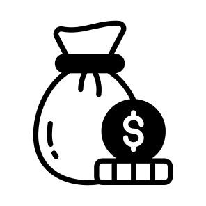 Money, Cash, Currency, Dollar, Wealth icon