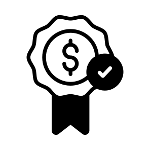 Money, Prize, Badge, Success, Achievement icon