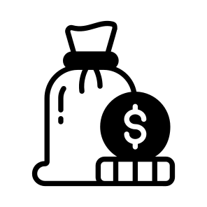 Money, Sack, Bag, Cash, Coin icon