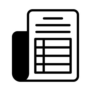 Paper, Billing, Document, Statement, Page icon