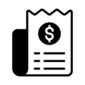 Receipt, Bill, Invoice, Sales, Slip icon