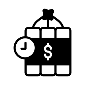 Risk, Economic, Investment, Threat, Bomb icon
