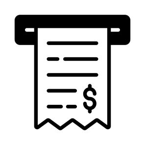 Slip, Atm, Banking, Invoice, Withdrawal icon