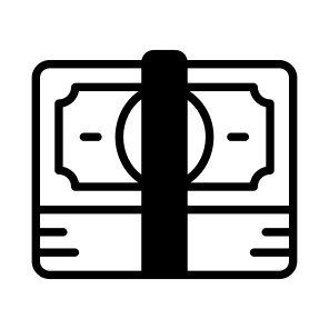Stack, Banknote, Currency, Wealth, Cash icon