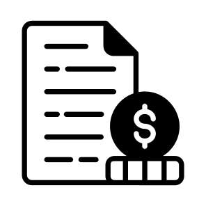 Statement, Report, Declaration, Payment, Summary icon