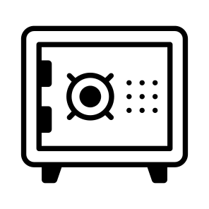 Vault, Safe, Locker, Strongbox, Banking icon