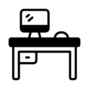 Workspace, Workstation, Office, Desk, Pc icon