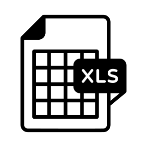 Xls, File, Type, Format, Sheet icon