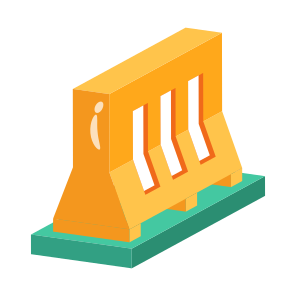 Barrier, Concrete, Barricade, Obstacle, Hurdle icon