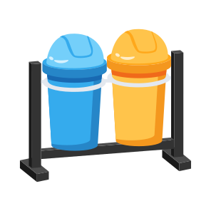 Dustbin, Bin, Trash, Can, Garbage icon