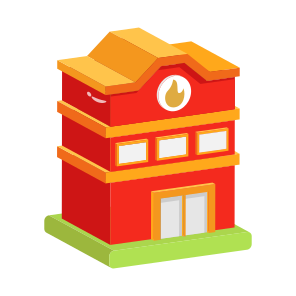 Fire, Station, Emergency, Rescue, Firefighter icon