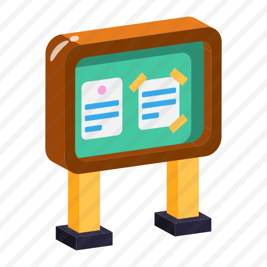 Noticeboard, Board, Notice, Info, Message preview
