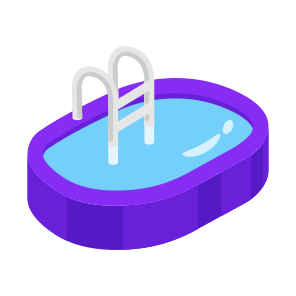 Pool, Swimming, Water, Poolside, Ladder icon